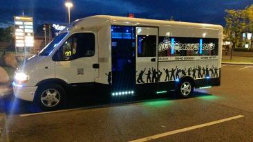 wedding car hire in Middlesbrough, party bus hire Middlesbrough, party bus hire North East
